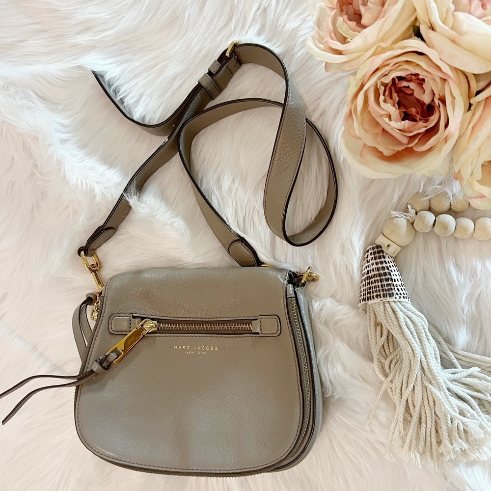 Marc Jacobs Recruit Saddle Crossbody bag Taupe Grey